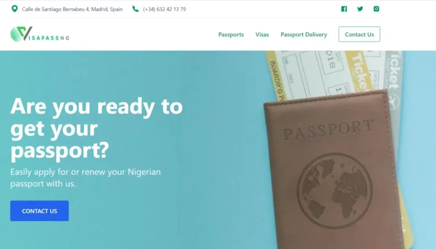 visapass NG homepage